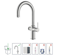 Küchenarmatur Keo Soda chrom für Sprudel ohne Systembox und Filter
