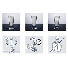 Küchenarmatur Keo Soda schwarz matt für Sprudel ohne Systembox und Filter