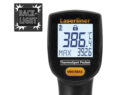 Laserliner Thermospot Pocket Infrarot-Thermometer mit Displaybeleuchtung
