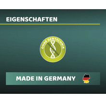 Eigenschaften: Ohne Gentechnik Siegel. Hergestellt in Deutschland.