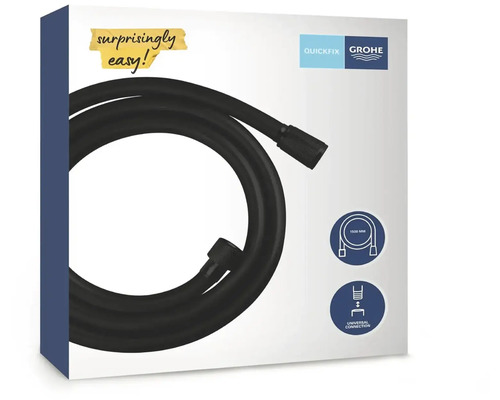 Verpackung einer Grohe Duschbrausegarnitur mit 1500 mm Brauseschlauch und universellem Anschluss
