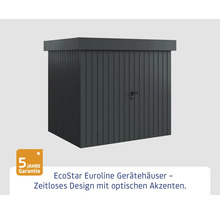 Gerätehaus mit Tür und fünf Jahre Garantie