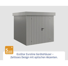 Gartengerätehaus aus Metall mit Tür und Griff