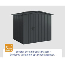 EcoStar Euroline Gerätehaus mit fünf Jahren Garantie