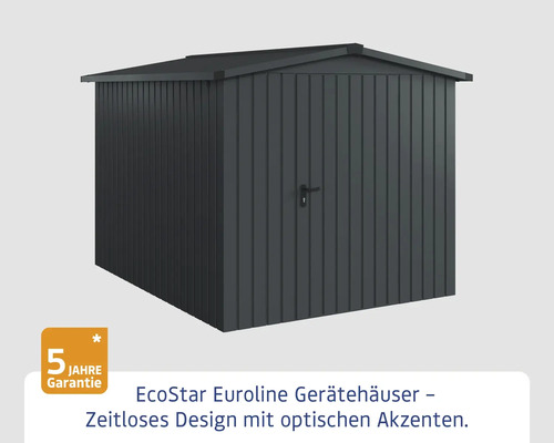 Metall Gerätehaus mit Tür