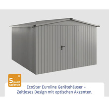 EcoStar Euroline Gerätehaus mit Tür und fünf Jahre Garantie
