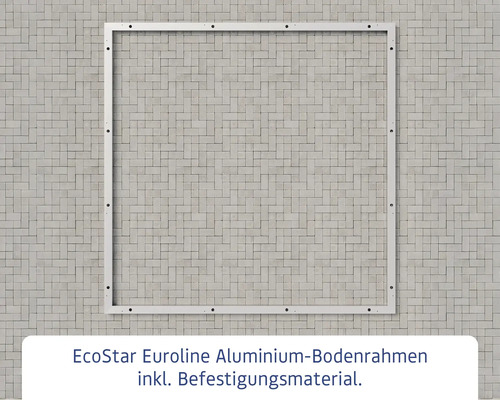 EcoStar Euroline Aluminium Bodenrahmen inklusive Befestigungsmaterial
