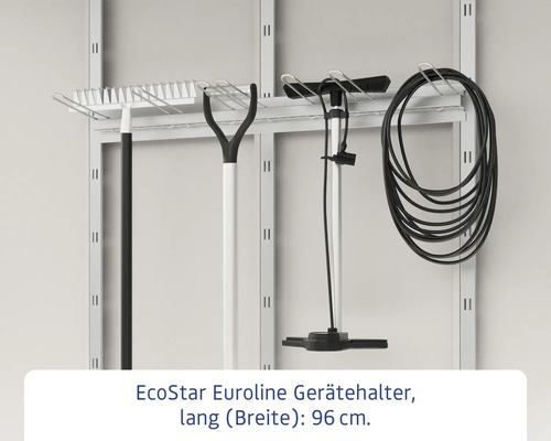 EcoStar Euroline Gerätehalter mit Gartengeräten