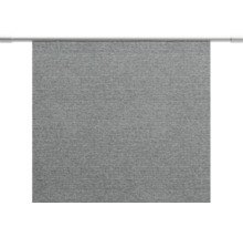 Graues Seitenzugrollo mit Stoffstruktur