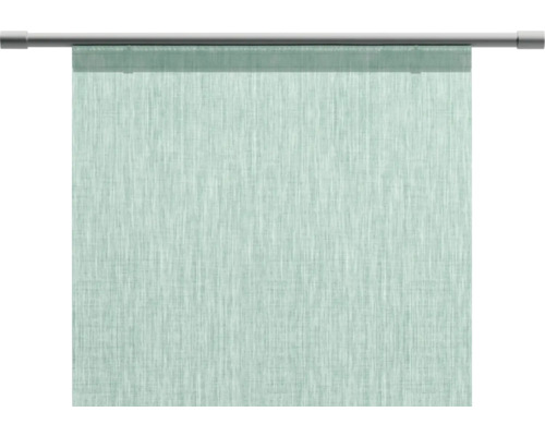 Textiler Flächenvorhang mit Paneelwagen und Beschwerungsstab