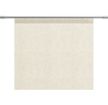 Beiger Flächenvorhang an Gardinenstange