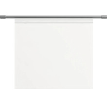 Weiße Leinwand an einer grauen Stange