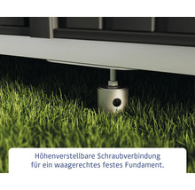 Höhenverstellbare Schraubverbindung für ein waagerechtes Fundament