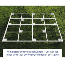 Metallrahmen für Gartenhaus zur Installation ohne Betonfundament