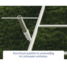 Erdanker mit Eindrehhilfe zur Befestigung im Garten