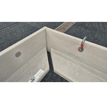 Beton Pflanzkasten Eckverbindung mit Aufhängeöse