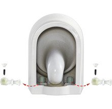 Befestigung von einem Stand-WC