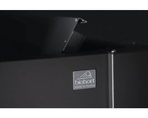 Biohort Logo auf einem Gerätehaus