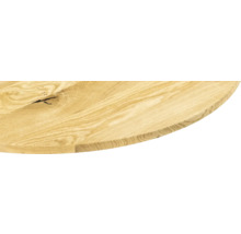 Tischplatte aus Eichenholz, rund