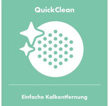 QuickClean Symbol für einfache Kalkentfernung