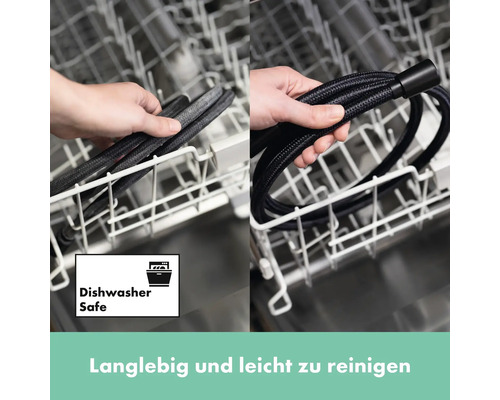 Spültischarmatur Schlauch zur Reinigung in der Spülmaschine