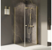 Duschkabine mit Duschsystem im Badezimmer