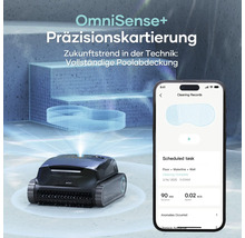 Poolreinigungsroboter mit Smartphone App zur Steuerung und Überwachung