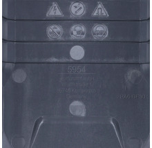 Symbole und Firmeninformationen auf Produktverpackung