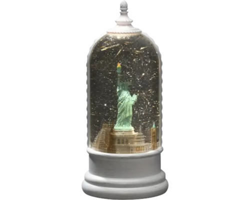 Schneekugel mit Freiheitsstatue und New Yorker Skyline