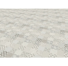 Bodenfläche mit Vinylboden im Fliesendesign