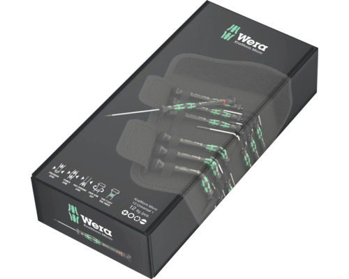 Wera Kraftform Micro Schraubendreher Set, 12-teilig im Karton