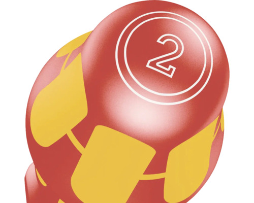 Dekoratives Osterei mit der Nummer 2