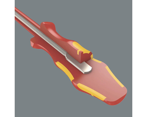 Schlitzschraubendreher mit Stahlklinge und ergonomischem Griff