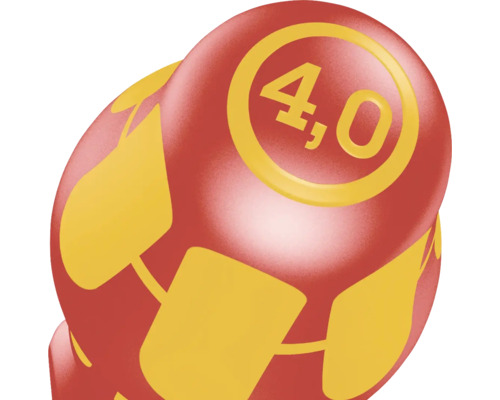 Dübellehre mit der Aufschrift 4,0