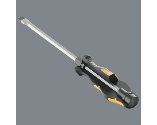 Schlitzschraubendreher mit schwarzem Griff