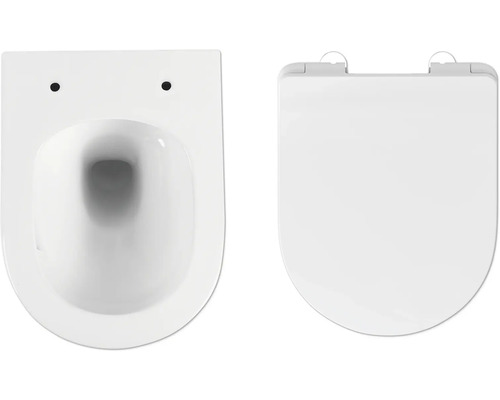 Keramik Wandtiefspülklosett mit WC-Sitz