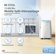 Mobile Split Klimaanlage von Be Cool mit 12.000 BTU Leistung