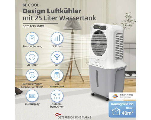 Be Cool Design Luftkühler mit 25 Liter Wassertank