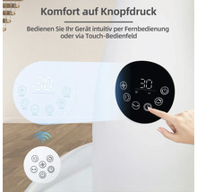 Bedienfeld und Fernbedienung eines Luftbefeuchters zur Steuerung der Luftfeuchtigkeit