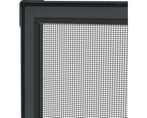 Detailansicht eines Insektenschutzgitters für Fenster.