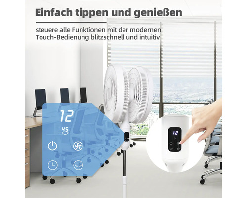 Ventilator mit Touch Bedienung in einem Büro