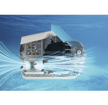 Aquariumfilter mit Wassereffekt für die Aquarienreinigung