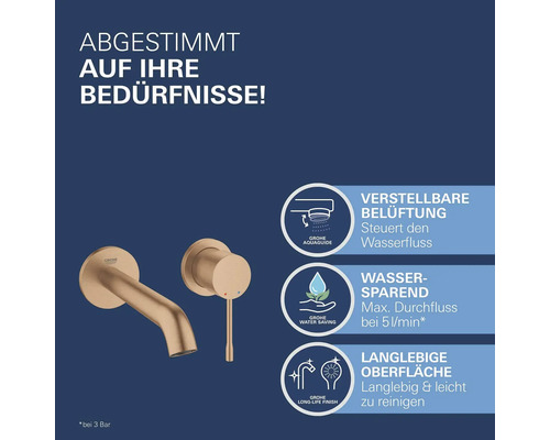 Grohe Armatur mit einstellbarer Belüftung, Wassersparfunktion und langlebiger Oberfläche