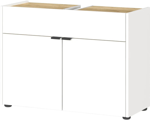 Waschbeckenunterschrank mit zwei Türen und einer Schublade