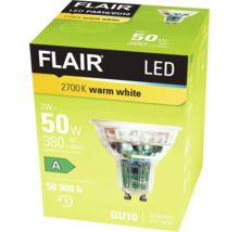 Verpackung einer Flair LED Lampe mit GU10 Fassung