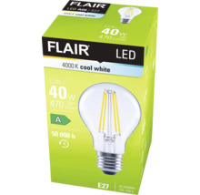 Verpackung einer Flair LED Lampe mit E27 Sockel