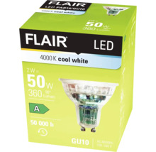 Verpackung einer Flair LED Lampe PAR16/GU10 mit kaltweißem Licht