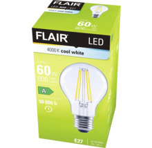Verpackung einer Flair LED Lampe A60 E27 mit 4000 Kelvin