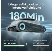 Scuba S1 2025 Poolreinigungsroboter mit einer Akkulaufzeit von 180 Minuten
