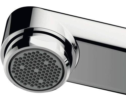 Detailaufnahme eines Wasserhahn-Strahlreglers